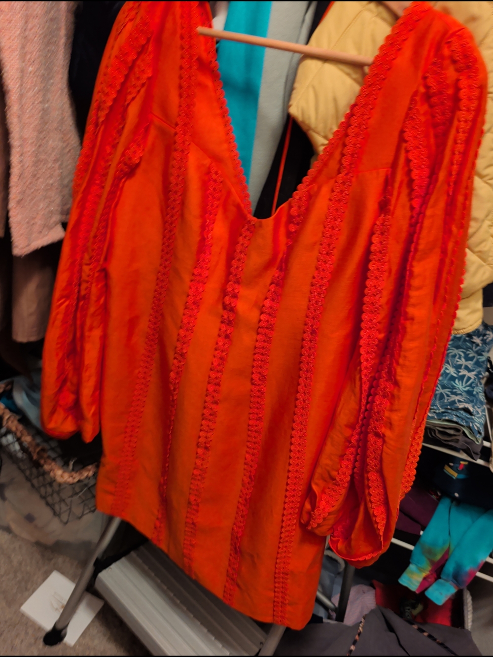 Acler Tangerines Long Sleeve Dress
